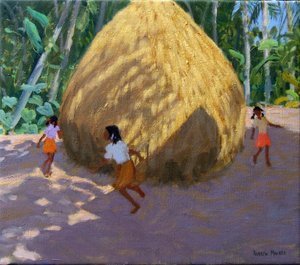 Heuhaufen, Kerala von Andrew Macara