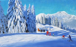 Der Skikurs, Morzine, 2015 von Andrew Macara