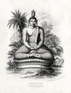 Cotoma Buddha, verehrt in Ceylon, Siam, China, 19. Jahrhundert von Andrew Thom