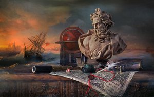 Nautische Studie stürmische See von Andrey Morozov
