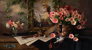 Romantisches Blumenstillleben von Andrey Morozov