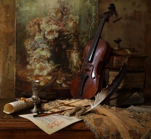 Gelehrtes Musik Stillleben von Andrey Morozov
