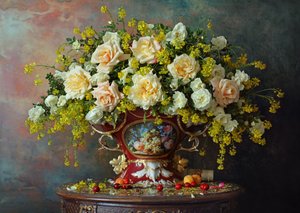 Stillleben mit Rosen