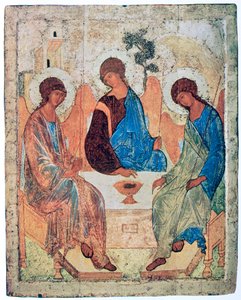 Die Dreifaltigkeit von Roublev, ca. 1411 von Andrey Rublyov