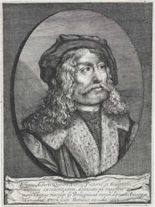 Porträt von Albrecht Dürer von Andries Jacobsz. Stock