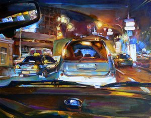 Stadt Nachtverkehr von Andrii Kutsachenko