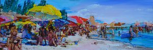 Lebhafter Sommerstrand von Andrii Kutsachenko