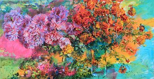 Lebhafte Blumenbouquets