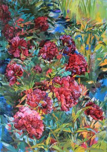 Lebhafte Gartenblüten