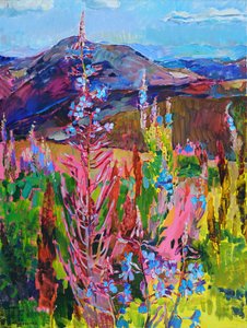 Lebendige Bergblumen von Andrii Kutsachenko