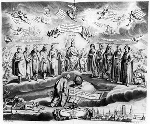 Firmamentum Sobiescianum oder Uranographia, von Johannes Hevelius (1611-87), graviert von Carolus de la Haye, veröffentlicht 1687