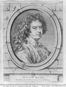 Porträt von Hyacinthe Rigaud, 1752-65
