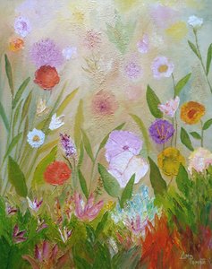 Bunte Gartenblüten