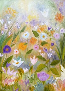 Träumerisches Blumenfeld