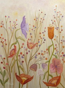 Verspieltes Blumenfeld