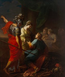 Hektor, Paris und Helena von Angelica Kauffman