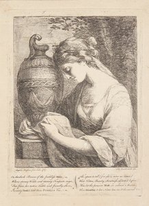 Die Frau bei der Urne
