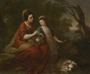 Mrs. Hugh Morgan und ihre Tochter, ca. 1771 von Angelica Kauffmann