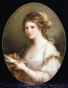 Porträt einer Dame, möglicherweise ein Selbstporträt von Angelica Kauffmann