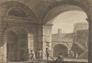 Szene in einem römischen Gefängnis von Angelica Kauffmann