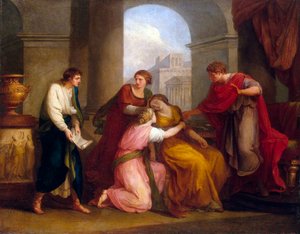 Virgil liest Augustus und Octavia die Aeneis vor, 1788 von Angelica Kauffmann