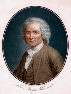 Porträt von Jean-Jacques Rousseau (1712-1778) - Graviert von Angelique Allais (1791)