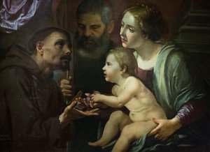 Heilige Familie mit dem heiligen Franziskus von Assisi