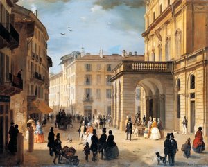 Piazza della Scala in Mailand