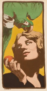 Die Frau mit dem Papagei von Angelo Jank