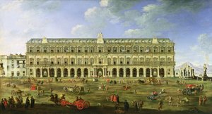 Ansicht des Palastes von Neapel von Angelo Maria Costa
