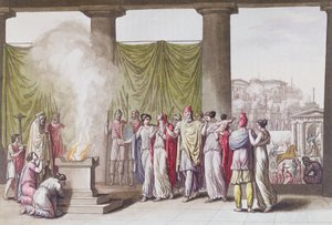 Die Familie des Priamos nach der Abreise von Hector, aus 