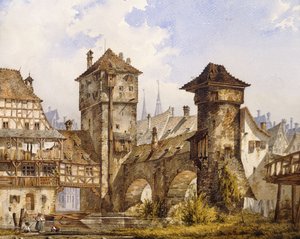 Eine Ansicht von Nürnberg von Angelo Quaglio