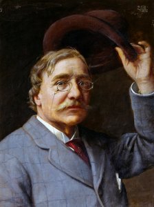 Selbstporträt von Angelo Romagnoli (Florenz 1840-nach 1897) von Angelo Romagnoli