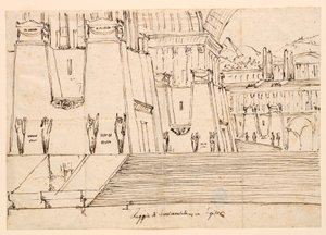 Bühnenbild für Semiramide von Gioachino Rossini
