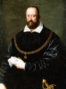 Porträt von Cosimo de Medici I, halblang, mit dem Orden vom Goldenen Vlies