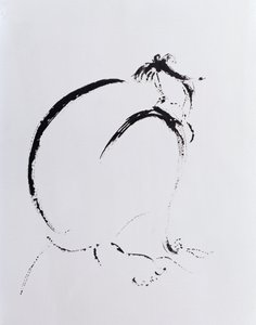 Gefalteter Akt Mitternacht, 2006 von Angie Kenber