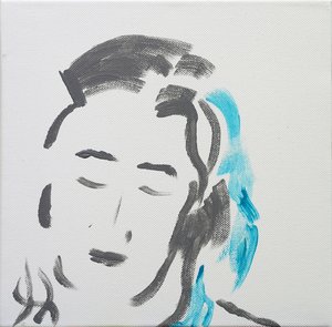 Porträt einer ruhigen Frau, 2019 von Angie Kenber