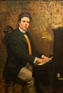 Porträt des Komponisten Pietro Mascagni 1863-1945, 1899 von Angiolo Tommasi