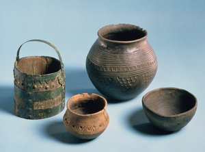 Haushaltsausstattung, angelsächsisch, wahrscheinlich 5.-7. Jahrhundert (Keramik)