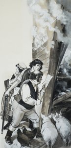Männer mit Schweinen von Angus McBride
