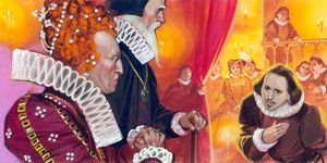 Shakespeare wird Königin Elizabeth I. vorgestellt