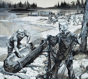 Die Waldmenschen Skandinaviens