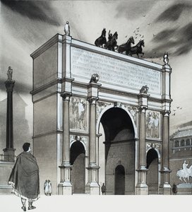 Triumphbogen des Kaisers Lucius Septimius Severus, Rom von Angus McBride