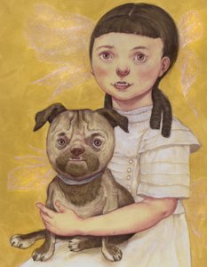 Mädchen mit Streuner von Anita Kunz