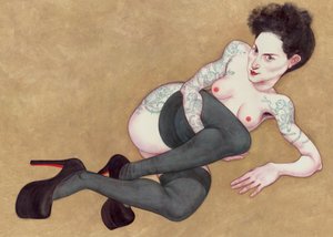 Akt mit Louboutins