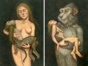 Pieta mit Makake von Anita Kunz