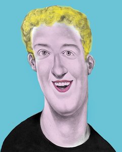 Pop Goes The Zuckerberg von Anita Kunz