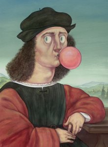 Unhöflicher Mann mit Kaugummi, 2018