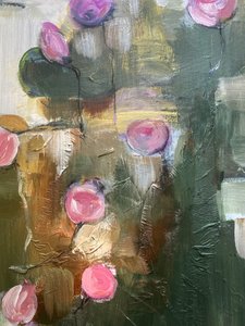 Rosa Blumenimpressionen