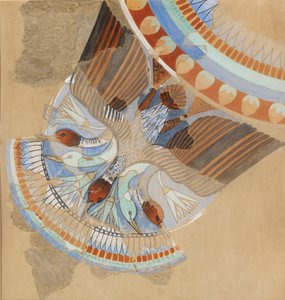 Kopie einer Wandmalerei, ein Haus, Amarna, Girlande von Gänsen von Anna